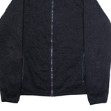 CHAMPION Mens Fleece Jacket Grey Knit L