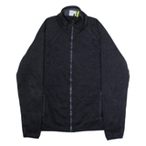 CHAMPION Mens Fleece Jacket Grey Knit L