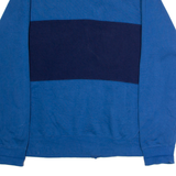 NIKE Mens Track Jacket Blue Jersey Colourblock XL