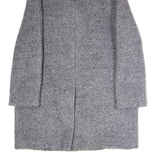 DKNY Womens Overcoat Coat Grey Wool UK 14