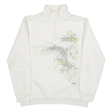 ATLAS Mens Sweatshirt White 1/4 Zip M