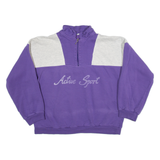 Active Sport Womens Sweatshirt Purple 1/4 Zip L