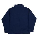 SPRINT Womens Sweatshirt Blue 1/4 Zip M