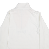 SPORTY Womens Sweatshirt White 1/4 Zip M