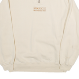 SWITCHER Womens Sweatshirt Cream 1/4 Zip S