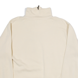 SWITCHER Womens Sweatshirt Cream 1/4 Zip S