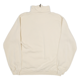 SWITCHER Womens Sweatshirt Cream 1/4 Zip S