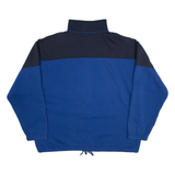 RODEO Womens Sweatshirt Blue 1/4 Zip XL