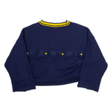 PUMA Womens Sweatshirt Blue V-Neck UK 8