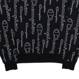 CHAMPION Womens Sweatshirt Black XL