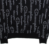 CHAMPION Womens Sweatshirt Black XL
