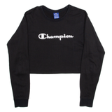 CHAMPION Cropped Womens Sweatshirt Black M