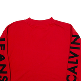 CALVIN KLEIN JEANS Womens Sweatshirt Red M