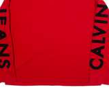 CALVIN KLEIN JEANS Womens Sweatshirt Red M