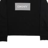 DKNY Womens Sweatshirt Black L