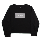 DKNY Womens Sweatshirt Black L