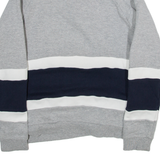 ADIDAS Womens Sweatshirt Grey 1/4 Zip UK 12