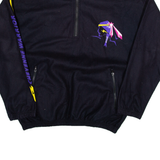 ODLO Womens Sweatshirt Black 1/4 Zip 90s L