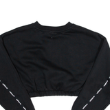ADIDAS Cropped Womens Sweatshirt Black UK 12