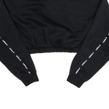 ADIDAS Cropped Womens Sweatshirt Black UK 12