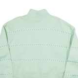 ME. Womens Sweatshirt Green 1/4 Zip L