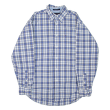 TOMMY HILFIGER Mens Shirt Blue Check Long Sleeve M