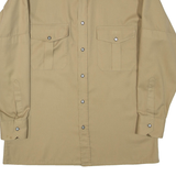 TREMOLA Mens Plain Shirt Beige Long Sleeve L