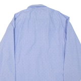 HUGO BOSS Mens Shirt Blue Spotted Long Sleeve L