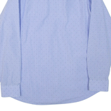 HUGO BOSS Mens Shirt Blue Spotted Long Sleeve L