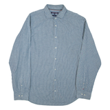 TOMMY HILFIGER Mens Shirt Blue Striped Long Sleeve 2XL