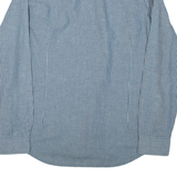 TOMMY HILFIGER Mens Shirt Blue Striped Long Sleeve 2XL