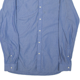 TOMMY HILFIGER Mens Shirt Blue Striped Long Sleeve L