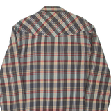 WRANGLER Mens Shirt Grey Check Long Sleeve 2XL