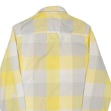 CALVIN KLEIN JEANS Mens Shirt Yellow Check Long Sleeve S