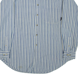 TIMBERLAND Mens Shirt Blue Striped Long Sleeve L