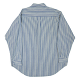 TIMBERLAND Mens Shirt Blue Striped Long Sleeve L