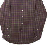 POLO RALPH LAUREN Ellington Mens Shirt Purple Check Long Sleeve S