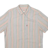 LEVI'S Mens Shirt Pink Striped M