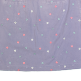WHITE STUFF Womens Straight Skirt Purple Short Spotted UK 12