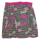 BODEN Womens Straight Skirt Grey Knee Length Viscose Spotted UK 10