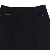LAURA ASHLEY Womens Straight Skirt Black Short UK 12