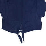 BODEN Womens Top Blue 3/4 Sleeve Silk UK 16