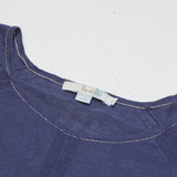 BODEN Womens Top Blue 3/4 Sleeve Silk UK 16