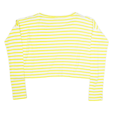 JOSEPH Womens Oversized Top Yellow Long Sleeve Striped S