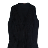 MONSOON Womens Kimono Top Black V-Neck Long Sleeve UK 10