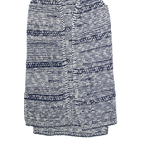 FAT FACE Womens Patterned Cardigan Blue Striped Button Neck Chunky Knit Sleeveless S