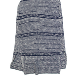 FAT FACE Womens Patterned Cardigan Blue Striped Button Neck Chunky Knit Sleeveless S