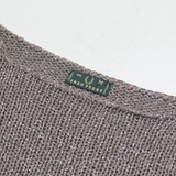 FRED PERRY Womens Jumper Brown Open Knit M