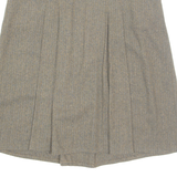 Womens A-Line Skirt Green Midi M
