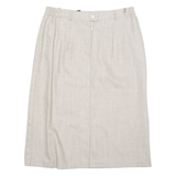 Womens Pencil Skirt Beige Midi M